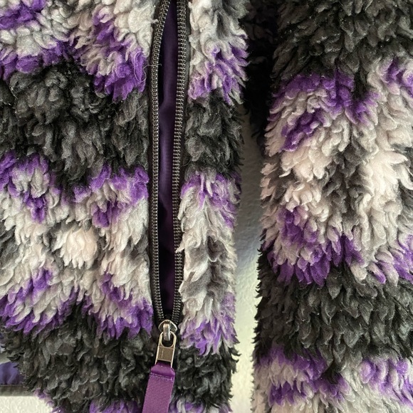 Patagonia vintage Fleece Jacket Purple and Gray synchilla Aztec Arc’Teryx - Picture 5 of 5